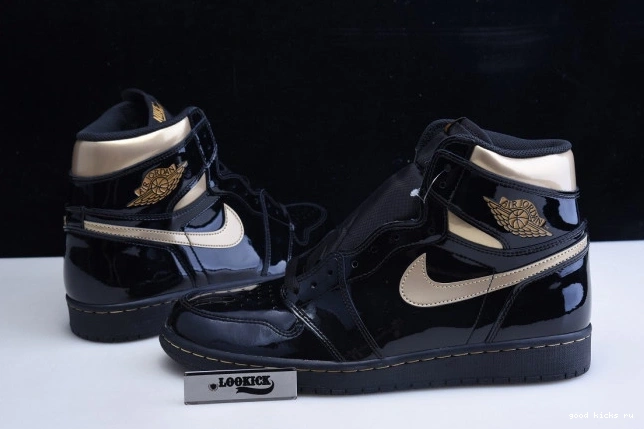 HIGH METALLIC 555088-032 GOLD RETRO AIR (2020) 1 JORDAN BLACK 0728